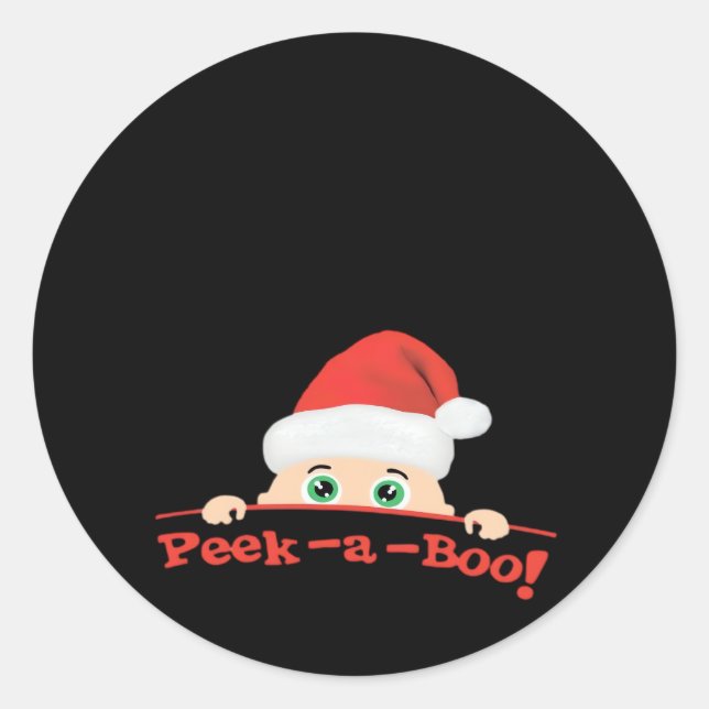 Sticker Rond Peekaboo (Devant)