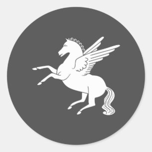 Sticker Rond Pegasus