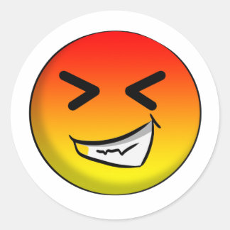 Sticker Rond Pegatina de Emoji