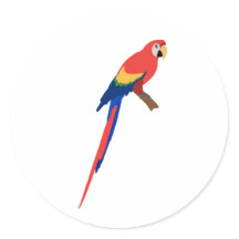 Pegatina guacamaya