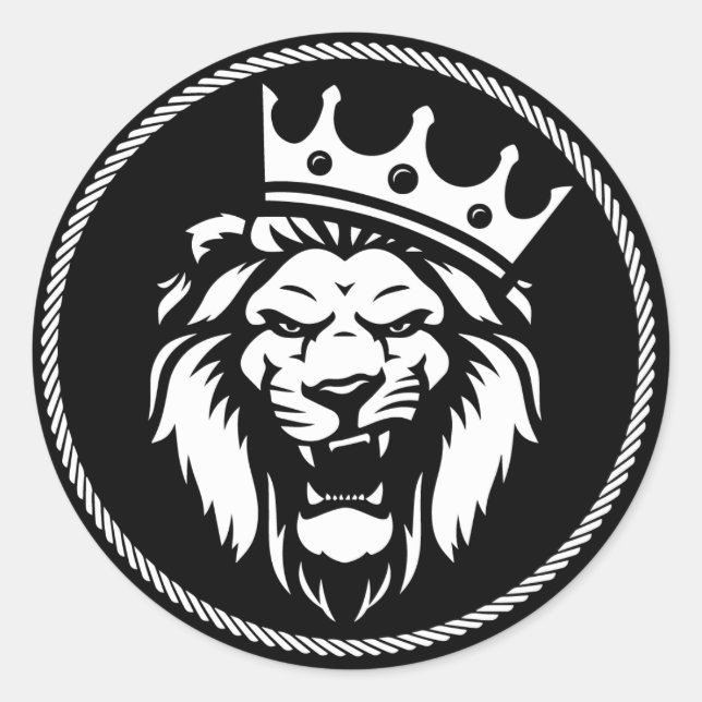 Sticker Rond Pegatina rey leon (Devant)