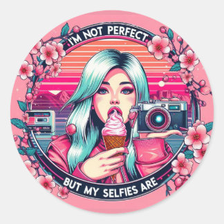 Sticker Rond Pegatinas para chicas audaces