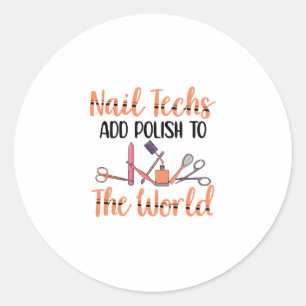 Sticker Rond Peindre des ongles de doigts