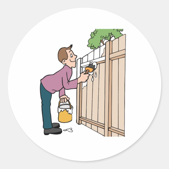 Sticker Rond peindre la porte (Devant)