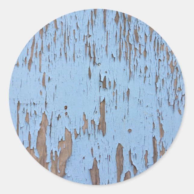 Sticker Rond Peinture à peinture bleu clair (Devant)
