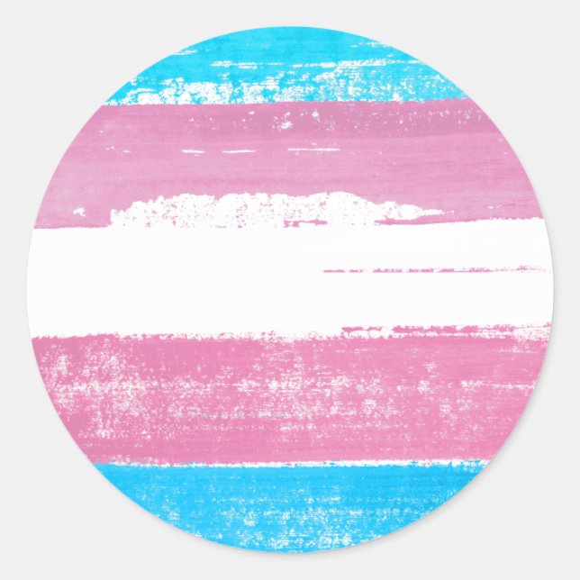 Sticker Rond Peinture de la chaîne (Devant)