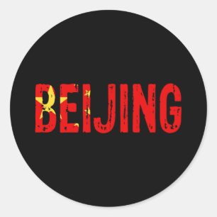 Sticker Rond Pékin Chine
