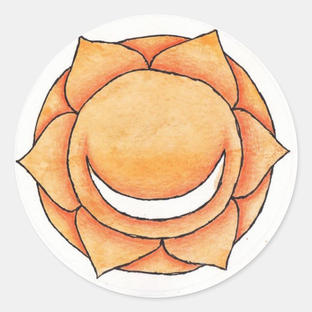 Sticker Rond Pelvic Chakra (Devant)