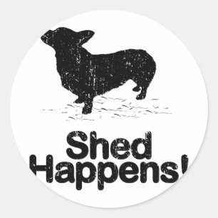 Sticker Rond Pembroke Welsh Corgi