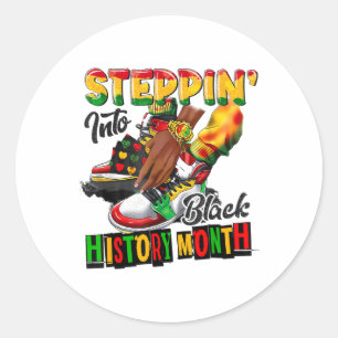Sticker Rond Pénétrer Dans Le Mois De L'Histoire Des Noirs Fill