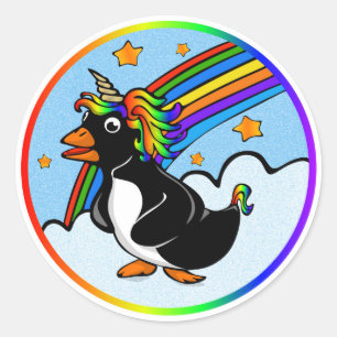 Sticker rond Pengicorn