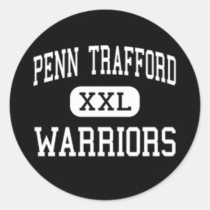 Sticker Rond Penn Trafford - Guerriers - High - Harrison City