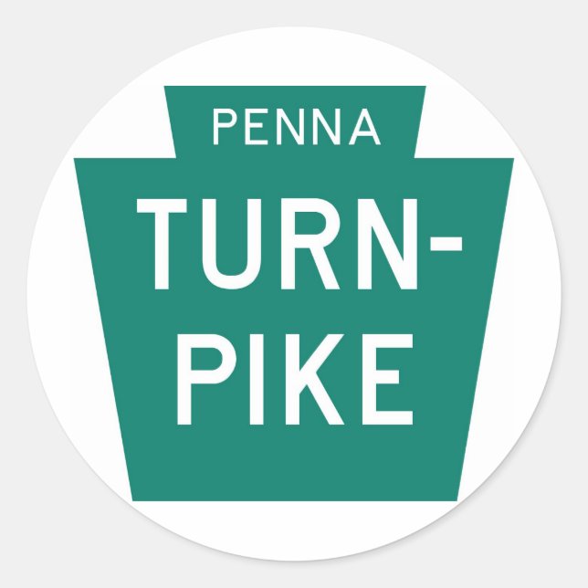 Sticker Rond Pennsylvania Turnpike (Devant)