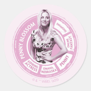 Sticker Rond Penny Blossom Info Graphique