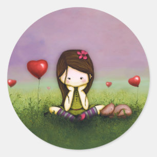 Sticker Rond Pensée à vous