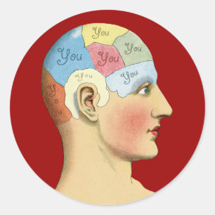 Sticker Rond Pensez à vous