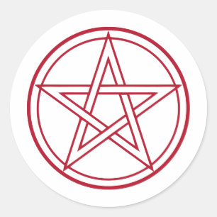 Sticker Rond Pentacle