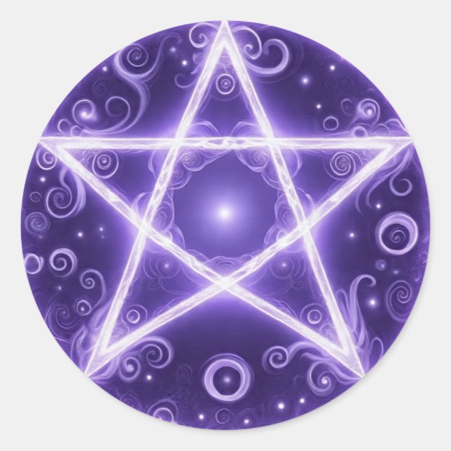 Sticker Rond Pentacles4Pagans (Devant)