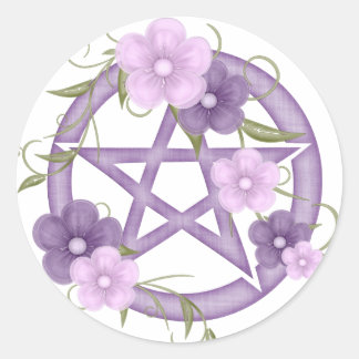 Sticker Rond ♥ Pentagram ♥ (mystique-1)