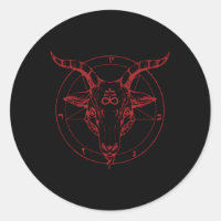 Pentagram Tête de chèvre Baphomet Satanic