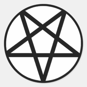 Sticker Rond Pentagramme