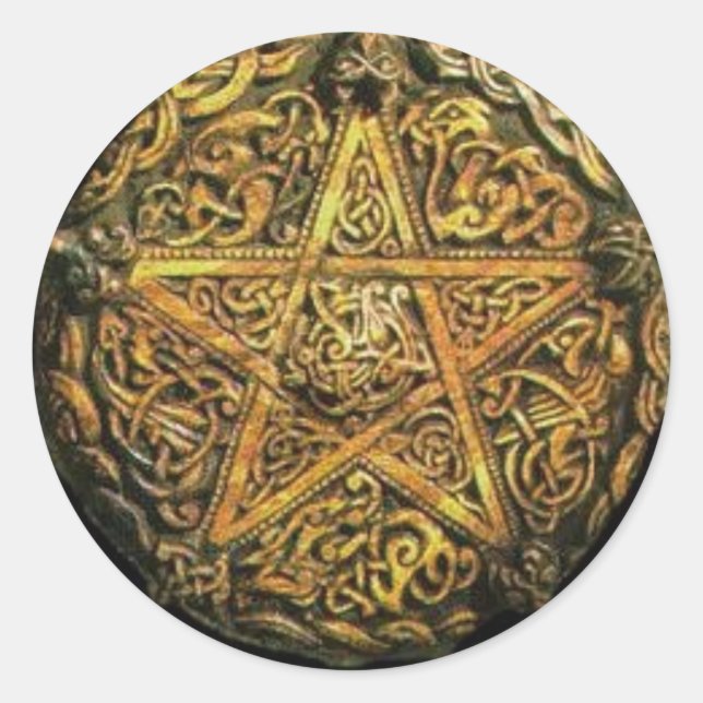 Sticker Rond pentagramme (Devant)