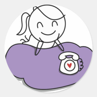 Sticker Rond Pepe et Lulu