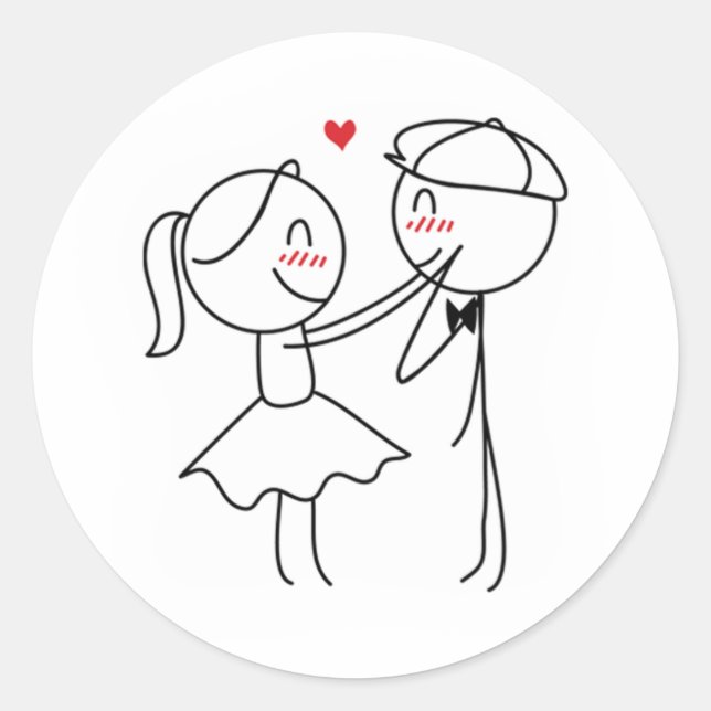 Sticker Rond Pepe et Lulu (Devant)