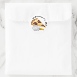 Sticker Rond Pepperoni Pizza