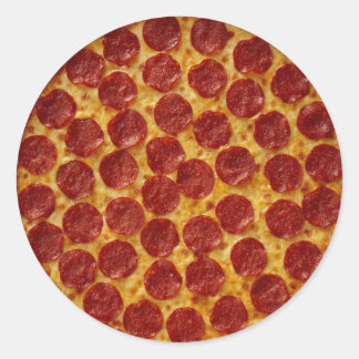 STICKER ROND PEPPERONI PIZZA
