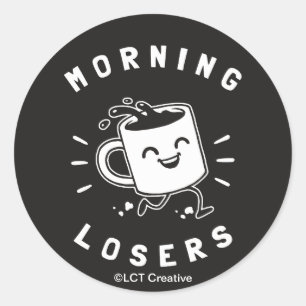 Sticker Rond Perdants du matin