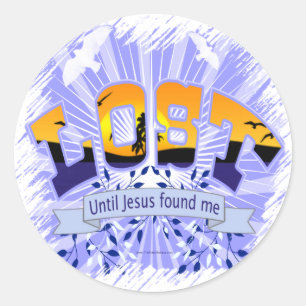 STICKER ROND PERDU
