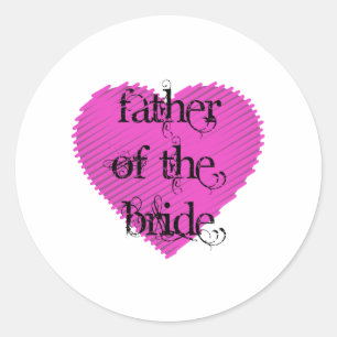 Sticker Rond Père de la mariée