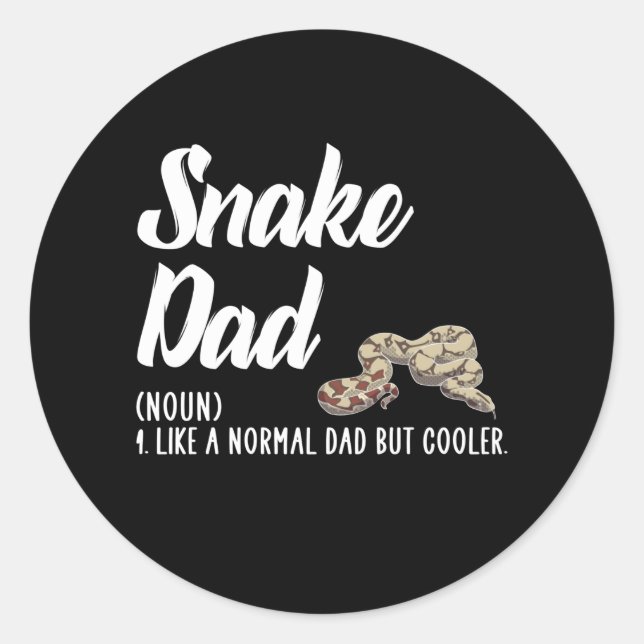 Sticker Rond père de serpent (Devant)
