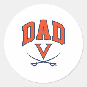 Sticker Rond Père de Virginia Cavalier
