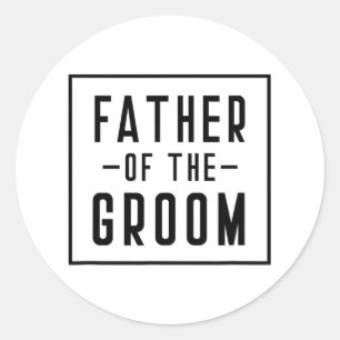 Sticker Rond Père du marié - Papa