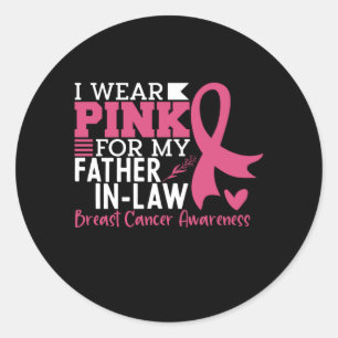 Sticker Rond Père En Droit Famille Correspondant Cancer Du Sein