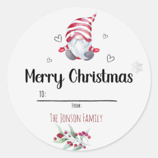Sticker Rond Père Noël