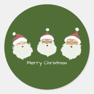 Sticker Rond Père Noël