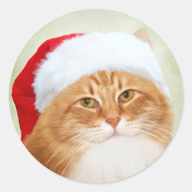 Sticker Rond Père Noël (Devant)