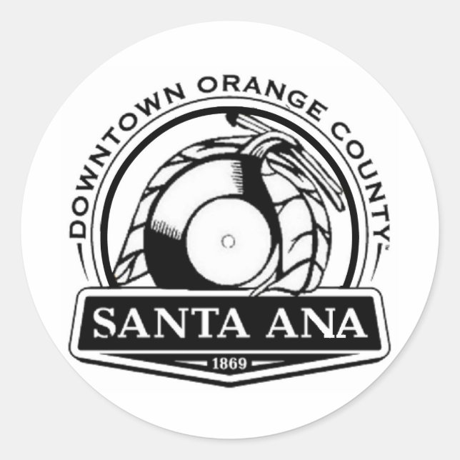 Sticker Rond Père Noël Ana Funk (Devant)
