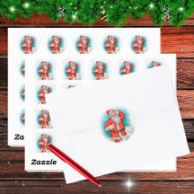 Père Noël avec lettres de Noël