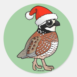 Sticker Rond Père Noël Bobwhite