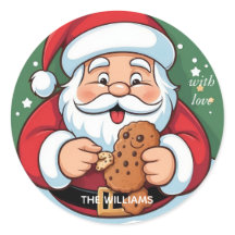 Père Noël drôle Fête Cookie Vacances