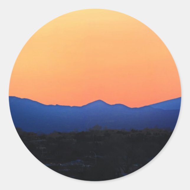 Sticker Rond Père Noël Fe Nouveau-Mexique (Devant)