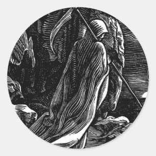 Sticker Rond Père Noël Muerte (faucheuse mexicaine) circa 193