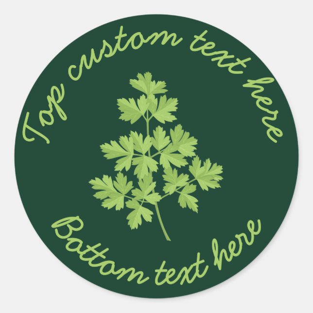Sticker Rond Persil (Devant)