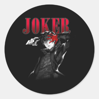 Sticker Rond Persona 5 Joker Neutral