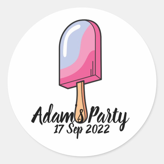 Sticker Rond Personnalisé (Devant)