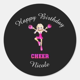 Sticker Rond Personnalisé "Joyeux Anniversaire"